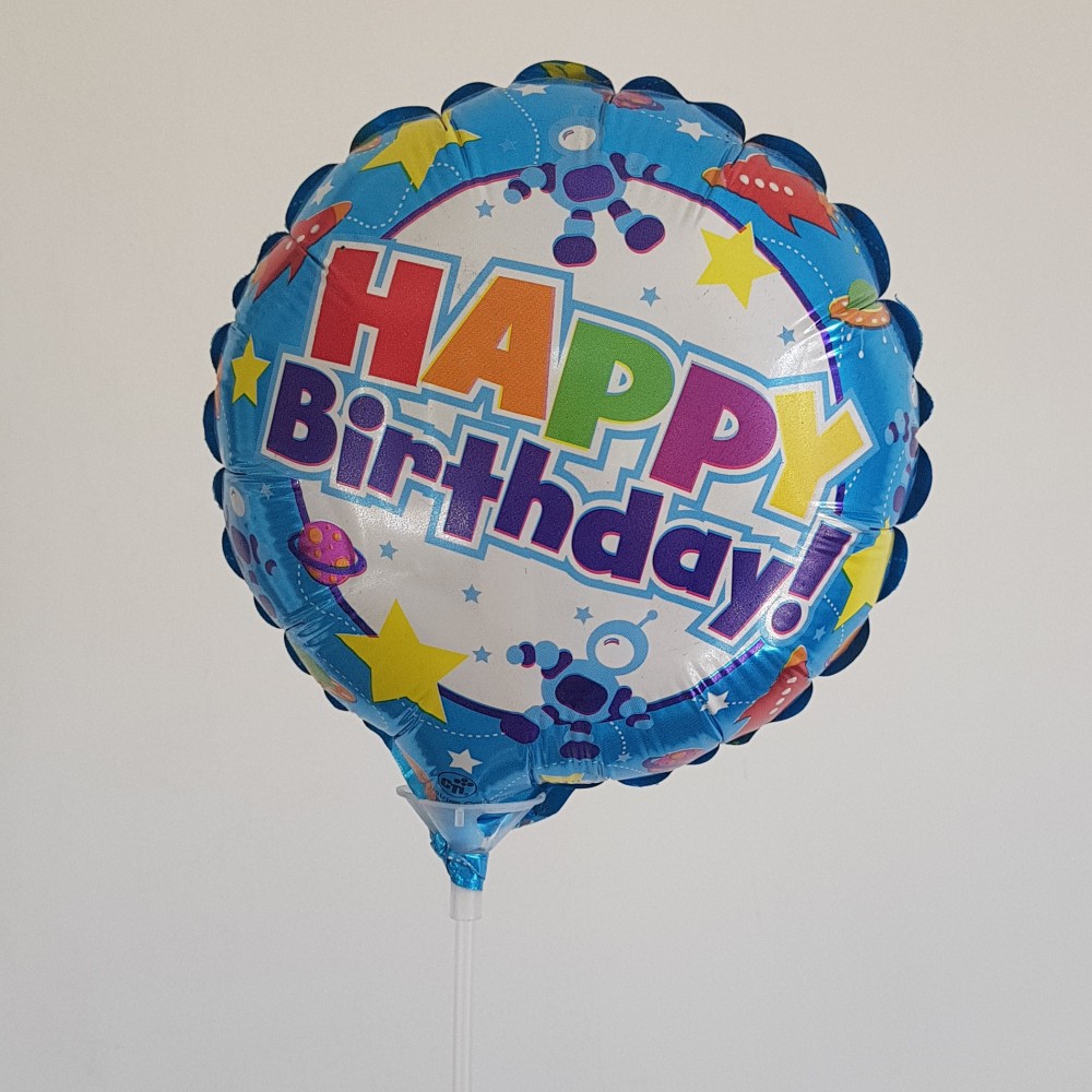 Happy Birthday Balloon - Space