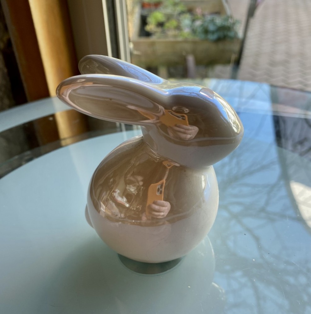 Pearl Ceramic Bunny