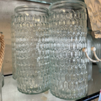 Tall Glass Vase - Tall Glass Vase ready to be filled