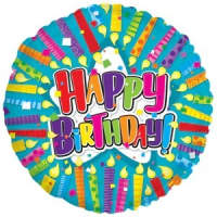 Candles All Around Balloon - 9in Candles All Around. Air Filled. Cup and Stick Included. 9in.