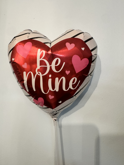 Be Mine Balloon - 9in Be Mine Script Balloon 9in.
