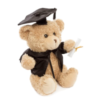 Smarty Pants Teddy Bear 23cm - Congratulate an upcoming graduate with the Smarty Pants Graduation Teddy Bear, who wears a cape, cap and holds a scroll to mark the special occasion. Made from quality low pile fur.