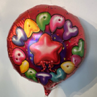 Red Happy Birthday - The perfect add on to birthday flowers