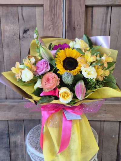 A Bright Mix - Beautiful mix of vibrant flowers sure to bring a smile